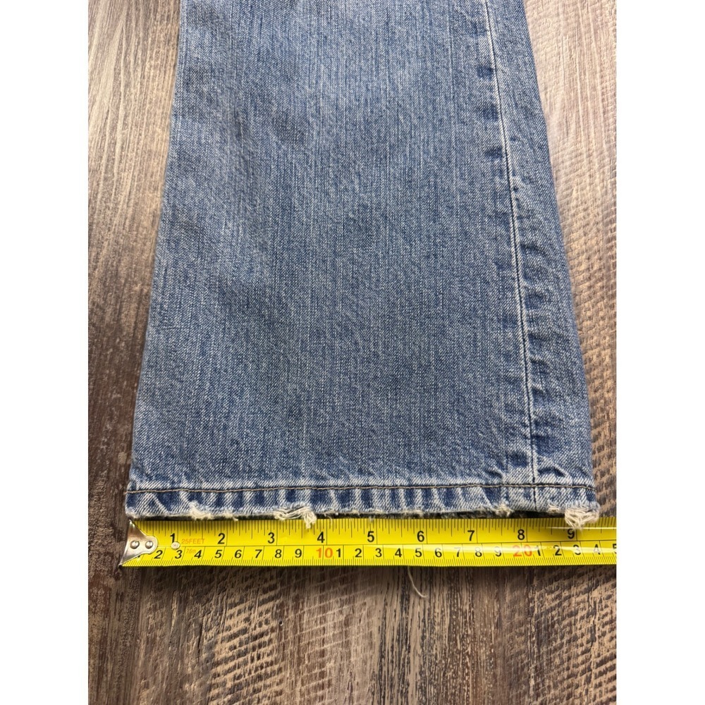 BKE Mens Bootcut Distressed Light Wash Denim Jeans 32 Short 34x30 Actual - Picture 3 of 8